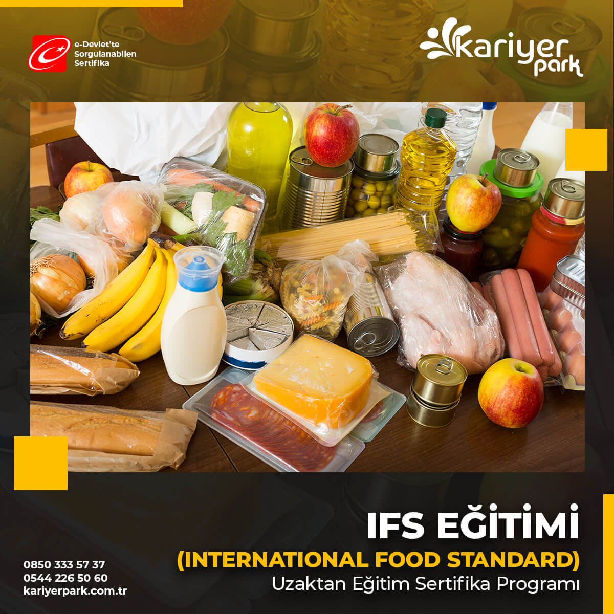IFS standardı, gıda güvenliğinin ve üreticilerin eşit kontrolüne yaramaktadır. Tarımsal üretimi takip eden gıdanın tüm üretim aşamaları için kullanılabilir.
