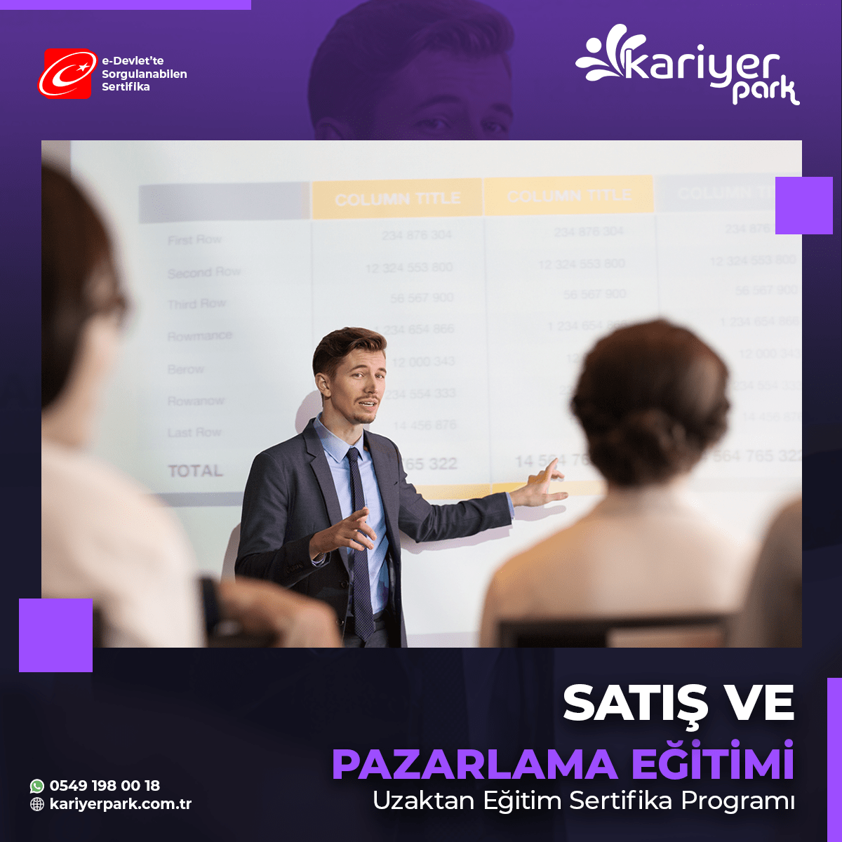 Satış ve Pazarlama Yönetimi Eğitimi Sertifikası