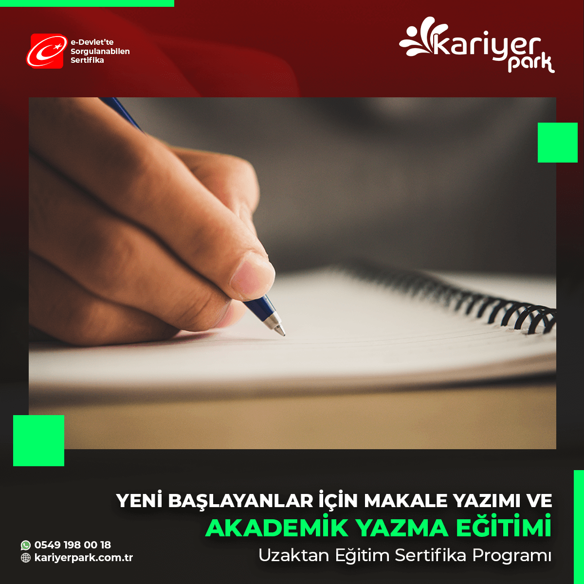 Yeni Başlayanlar İçin Makale Yazımı ve Akademik Yazma Eğitimi (Tüm Bilim Alanları İçin)